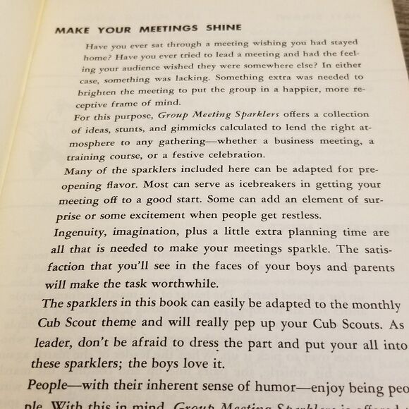 Vintage boy scouts group meeting sparklers paperback Book 1973 Printing - Picture 7 of 7